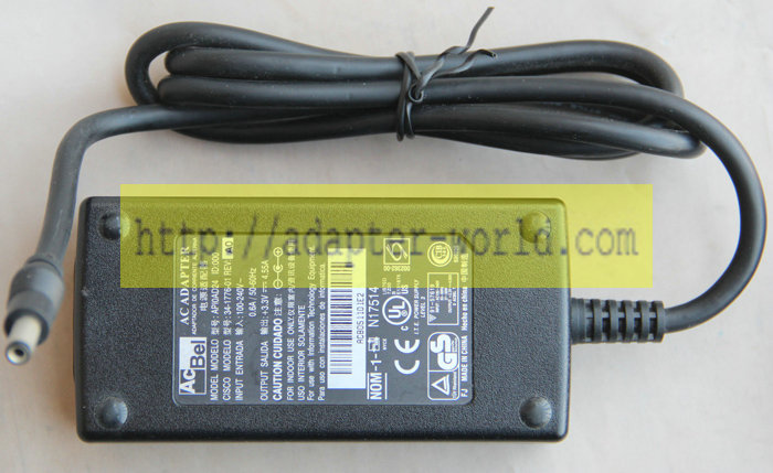*Brand NEW* ACBEL DC3.3V 4.55A (15W) for 34-1776-01 AC DC Adapter POWER SUPPLY - Click Image to Close